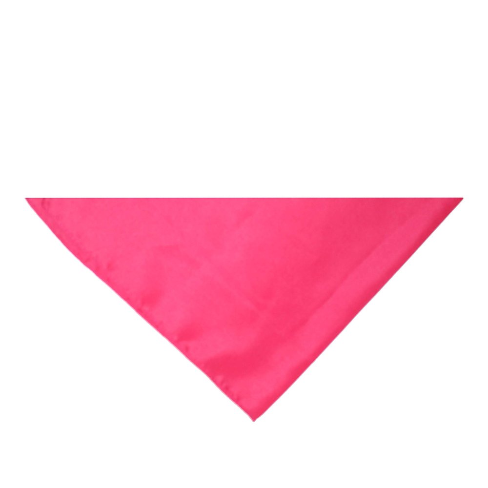 Qraftsy Triangle Solid Cotton Bandanas - 10 Pack - Kerchiefs and Head Scarf (Hot