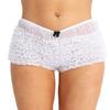 easyforever Women's Ruffled Pettipants Bloomers Lace Trim Knickers Panties Lingerie Underwear White One Size view 1