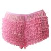 easyforever Women's Ruffled Pettipants Bloomers Lace Trim Knickers Panties Lingerie Underwear Pink One Size view 4