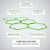 Yes4All Agility Hex Ring - Green Neon - 6 Rings view 3