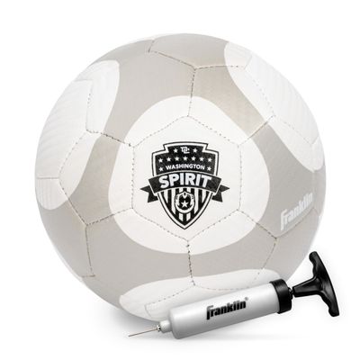 Franklin Sports NWSL Washington Spirit Soccer Ball - Kids Mini Size 1 - Skill + Training Soccer Ball for Kids + Adults - Great for Boys + Girls - Air Pump Included