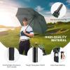 Gonex 62 Inch Extra Large Golf Umbrella, Automatic Open Travel Rain Umbrella with Windproof Water Resistant Double Canopy, Oversize Vented Umbrellas for 2-3 Men and UV Protection, Dark Green view 3