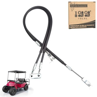 10L0L Brake Cable Set Passenger and Driver Side Fits EZGO (94+) TXT or Medalist Golf Cart Replaces 70969-G03