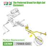 10L0L Brake Cable Set Passenger and Driver Side Fits EZGO (94+) TXT or Medalist Golf Cart Replaces 70969-G03 view 2