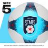 Franklin Sports NWSL Chicago Red Stars Soccer Ball - Official Size 5 - Regulation Size + Weight Soccer Ball for Kids + Adults - Great for Boys + Girls - Air Pump Included view 2
