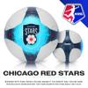 Franklin Sports NWSL Chicago Red Stars Soccer Ball - Official Size 5 - Regulation Size + Weight Soccer Ball for Kids + Adults - Great for Boys + Girls - Air Pump Included view 3