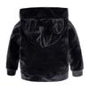 ZFTTZYMX Boys Girls Velvet Hooded Tracksuit Sweatshirt Top + Sweatpants Hoodie Outfit Set view 2