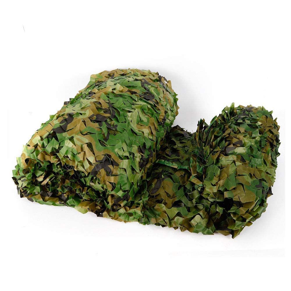 RANZHIX Camouflage Netting Durable Polyester String Woodland Camo Mesh Netting Net 800cmx800cm Camo Net for Camping Military Hunting Shooting Camouflage Sunscreen Nets