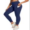 Ewedoos High Waisted Tummy Control Leggings with Pockets for Women, Navy (L, Regular, Adult Women, Pants) view 1