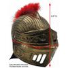 LOOYAR Medieval Knight Soldier Warrior Costume Helmet Hat Sallet with Red Plume and Folding Face Mask for Battle Play Halloween Cosplay LARP view 2