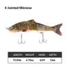 SENYUBBY 10in Multi Jointed Swimbait Fishing Lures Bait,4 Segment Big Giant Sinking Fishing Bass Lures,Crankbaits Swimbaits with Treble Hook view 3