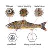 SENYUBBY 10in Multi Jointed Swimbait Fishing Lures Bait,4 Segment Big Giant Sinking Fishing Bass Lures,Crankbaits Swimbaits with Treble Hook view 4