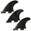 UP100 Tri G5 Surfboard Double Tab F2 Fins Fins Box SUP Surfing Fin 1 Center + 2 Side 2 Colors (Black) view 1