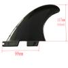 UP100 Tri G5 Surfboard Double Tab F2 Fins Fins Box SUP Surfing Fin 1 Center + 2 Side 2 Colors (Black) view 3