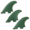 UP100 Tri G5 Surfboard Fins Compatible for Double Tab F II Fins Box SUP Surfing Fin 1 Center + 2 Side 2 Colors (Dark Green) view 1