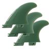 UP100 Tri G5 Surfboard Fins Compatible for Double Tab F II Fins Box SUP Surfing Fin 1 Center + 2 Side 2 Colors (Dark Green) view 2