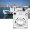 Acouto Boat Ring Hatch Pull Flush Marine Flush Handle 48x38mm Floor Pull Handle 316 Stainless Steel Boat Recessed Hatch Pull Ring Marine Grade Flush Buckle Ring view 2