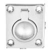 Acouto Boat Ring Hatch Pull Flush Marine Flush Handle 48x38mm Floor Pull Handle 316 Stainless Steel Boat Recessed Hatch Pull Ring Marine Grade Flush Buckle Ring view 3