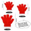 3 Pairs Toddler Gloves Kids Mittens Winter Warm Knitted Gloves Full Finger Mittens for Toddler Boys and Girls view 3