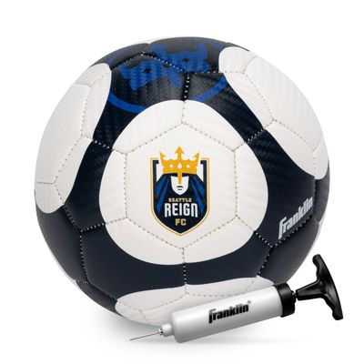 Franklin Sports NWSL Seattle Reign Soccer Ball - Kids Mini Size 1 - Skill + Training Soccer Ball for Kids + Adults - Great for Boys + Girls - Air Pump Included