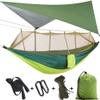 Camping Hammock with Mosquito Net & Rain Fly Tent Tarp & Tree Straps Portable Lightweight Double Nylon Hammock for Camping Hiking Travel Outdoor Backpacking view 1
