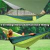 Camping Hammock with Mosquito Net & Rain Fly Tent Tarp & Tree Straps Portable Lightweight Double Nylon Hammock for Camping Hiking Travel Outdoor Backpacking view 2