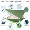 Camping Hammock with Mosquito Net & Rain Fly Tent Tarp & Tree Straps Portable Lightweight Double Nylon Hammock for Camping Hiking Travel Outdoor Backpacking view 4