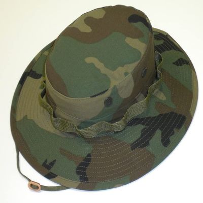 Boonie Sun Hat Woodland Camouflage - Size: XLarge