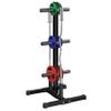 Yaheetech 2in Weight Plate Rack Tree & 2 Barbell Bar Holders Olympic Weight Organizer Storage Stand, Holds Up to 882 lbs view 4