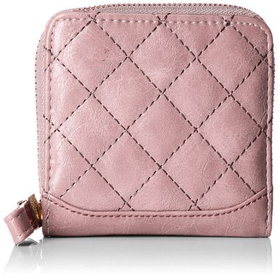 Aimon 99FEPJ-003-PK-FF Women's Bi-Fold Wallet, Mini Wallet, Leather, Coin Purse, Card Slots, Compact, Pink, One Size