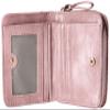 Aimon 99FEPJ-003-PK-FF Women's Bi-Fold Wallet, Mini Wallet, Leather, Coin Purse, Card Slots, Compact, Pink, One Size view 3