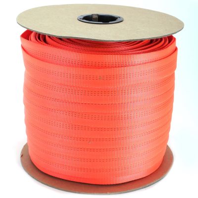 Rock-N-Rescue Professional Grade Nylon Tubular Webbing - Heavy-Duty 1-inch, Rescue Equipment for Mountaineering Rappelling Arborist Safety Gear, Firefighting and Rescue Gear - 300 Feet, Orange