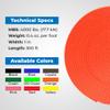 Rock-N-Rescue Professional Grade Nylon Tubular Webbing - Heavy-Duty 1-inch, Rescue Equipment for Mountaineering Rappelling Arborist Safety Gear, Firefighting and Rescue Gear - 300 Feet, Orange view 2