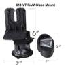 Glass Enclosed Tractor, Combine, Sprayer Gun Mount Rack with Butt Stock view 2