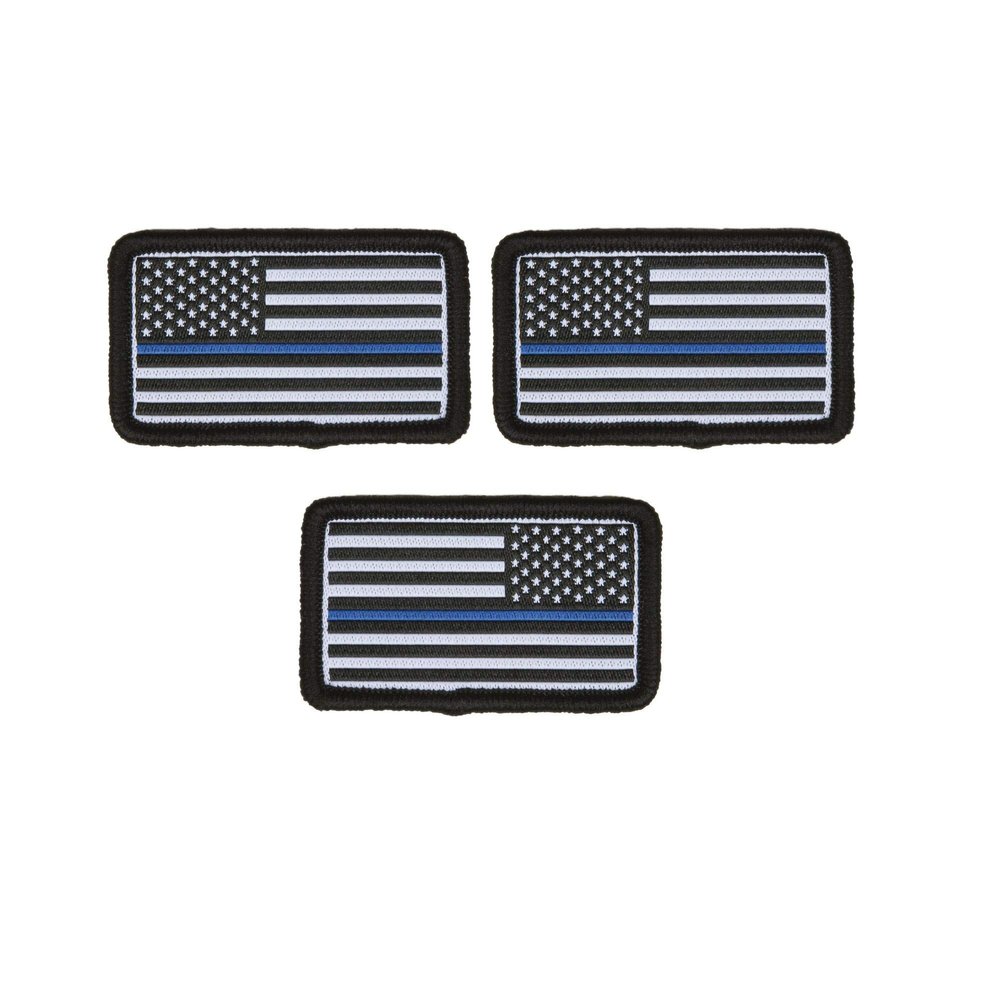 5.11 Tactical Mini Flag Patch, Hook Adhesive Backing, Laser-Cut, Easy Attachment, Black, 1 SZ, Style 81343