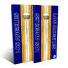 Skip's Garage Los Angeles Themed #4 Cornhole Set - Premium 2x4 (Corn Bags) - Include Hole Lights view 1