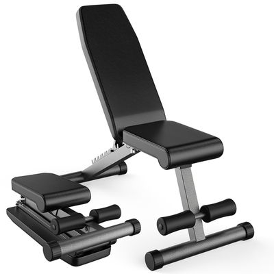 FF Finer Form 5-in-1 Weight Bench, Adjustable & Foldable for Bench Press, Strength Training and Full Body Workout, Perfect for Dumbbell Sets or an Adjustable Dumbbell Set in Your Home Gym