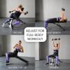 FF Finer Form 5-in-1 Weight Bench, Adjustable & Foldable for Bench Press, Strength Training and Full Body Workout, Perfect for Dumbbell Sets or an Adjustable Dumbbell Set in Your Home Gym view 2