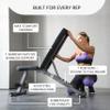 FF Finer Form 5-in-1 Weight Bench, Adjustable & Foldable for Bench Press, Strength Training and Full Body Workout, Perfect for Dumbbell Sets or an Adjustable Dumbbell Set in Your Home Gym view 3