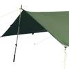 LiteOutdoors Silnylon Tarp - 11.6 Oz. - Ultralight Backpacking Tarp or Hammock Shelter (Green, 8' x 10') view 1