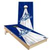 Skip's Garage Los Angeles Triangle Themed #1 Baseball Cornhole Set - Premium 2x4 (Weather Bags) - Include Carry Case view 1