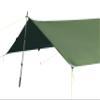 LiteOutdoors Silnylon Tarp - 11.6 Oz. - Ultralight Backpacking Tarp or Hammock Shelter (Grey, 8' x 10') view 2