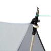 LiteOutdoors Silnylon Tarp - 11.6 Oz. - Ultralight Backpacking Tarp or Hammock Shelter (Grey, 8' x 10') view 3