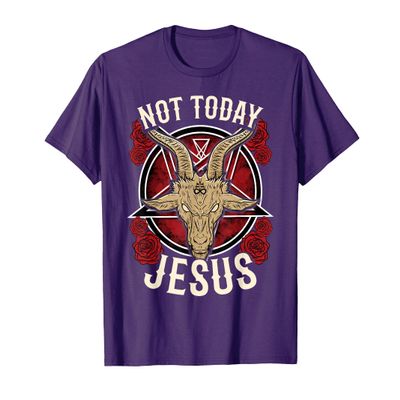 Not Today Jesus I Satanic Atheist T-Shirt