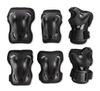 Rollerblade Skate Gear 3 Pack Protective Gear, Knee Pads, Elbow Pads and Wrist Guards, Inline Skating, Multi Sport Protection, Unisex, Black, L view 1