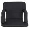 Athena Supply Company ASC 2 PCS Stadium Seat Cushion | Black Wide with 5 Reclining Positions view 2