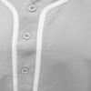 URBANJ Men's Baseball Jersey Button Down Short Sleeve Shirt Big&Tall Size S-5XL (3XL, Grey) view 2