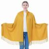 Women Pashminas Wraps-spring fall winter Pashmina Shawl Scarf for wedding formal evening dresses(Mustard) view 2