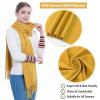 Women Pashminas Wraps-spring fall winter Pashmina Shawl Scarf for wedding formal evening dresses(Mustard) view 3