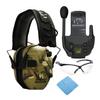 Walker's Razor Slim Electronic Muff (MultiCam Camo Tan) Bundle with Walkie-Talkie Attachment, Shooting Glasses and Cleaning Cloth (4 Items) view 1